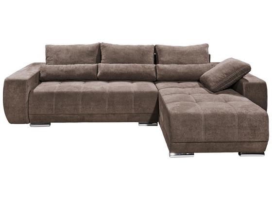 Wohnlandschaft Lopez ca. 305x189 cm - Silberfarben/Braun, KONVENTIONELL, Holzwerkstoff/Textil (305/189cm) - Carryhome Wohnlandschaft Lopez ca. 305x189 cm - Silberfarben/Braun, KONVENTIONELL, Holzwerkstoff/Textil (305/189cm) - Carryhome