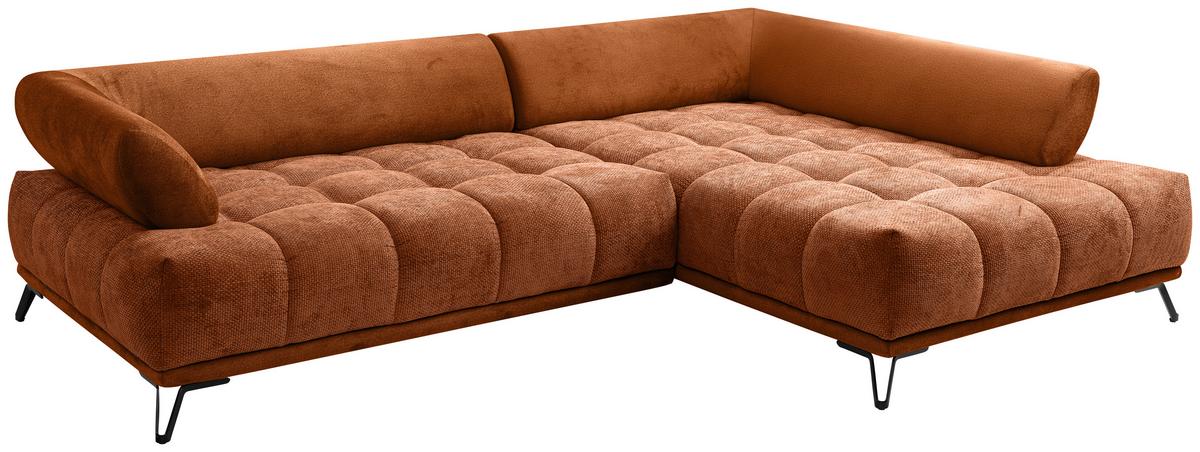LARGO, pravá, medená, potreba šírky dverí 90 cm - medená/čierna, Modern, kov/textil (262/184cm)