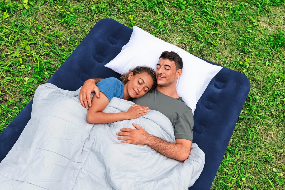 Luftbett Anastasia 191x137x22 Cm Bis 300kg - Dunkelblau, KONVENTIONELL, Kunststoff (191/137/22cm) - Bestway