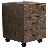 Rollcontainer Baula Eiche B: 40 cm - Eiche dunkel, Design, Holzwerkstoff/Kunststoff (40/54/44cm) - MID.YOU