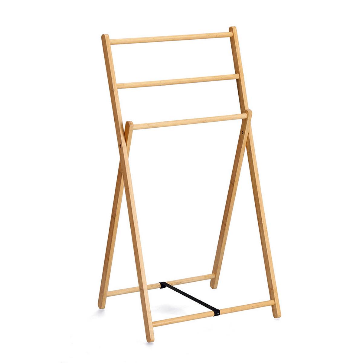 Handtuchständer Naturfarben B: 50 Cm - Naturfarben, Basics, Holz (50/42/95cm) - Zeller Present