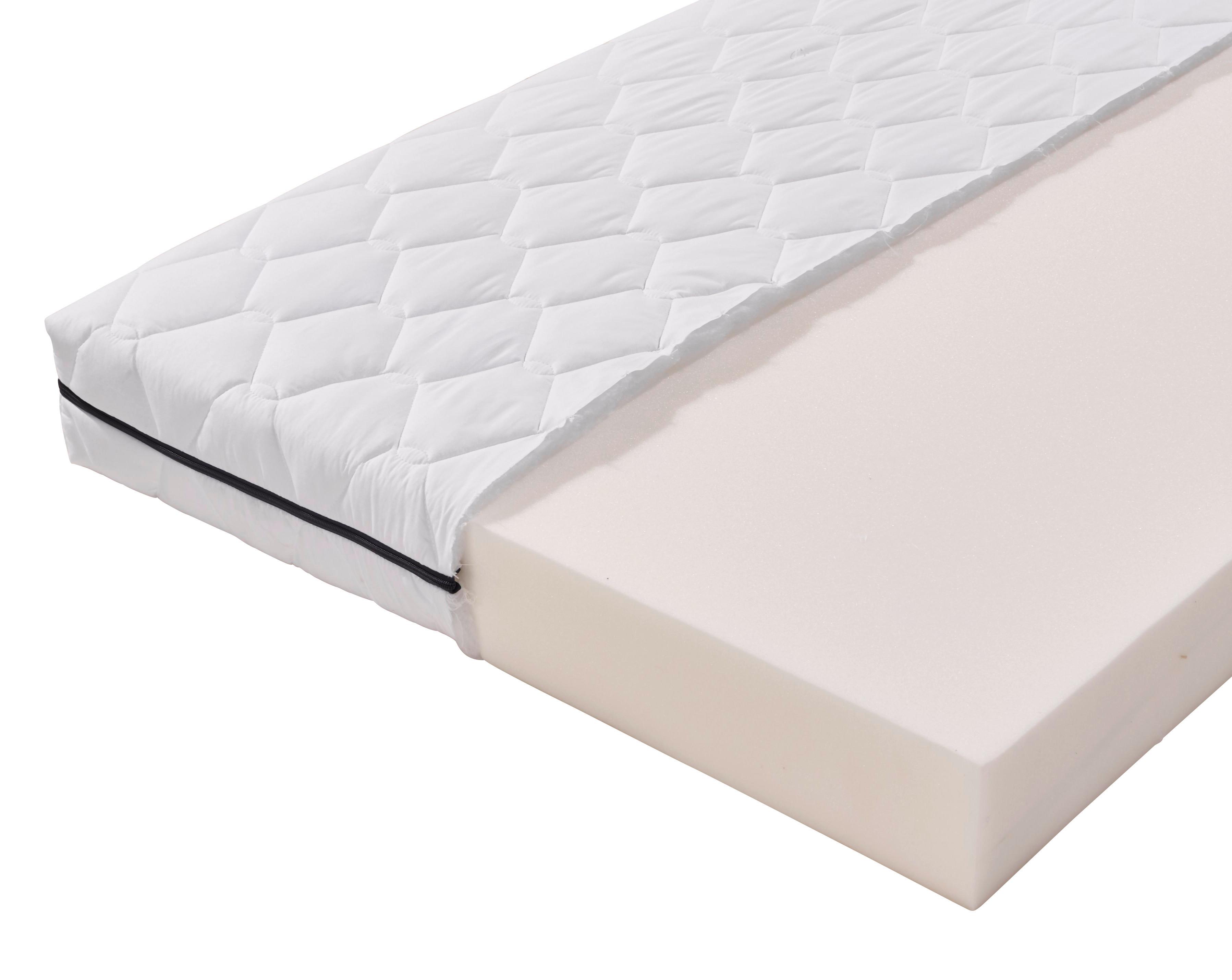 Komfortschaummatratze Base 90x200 cm H3 H: 13 cm - Weiß, MODERN, Textil (200/90cm) - Livetastic