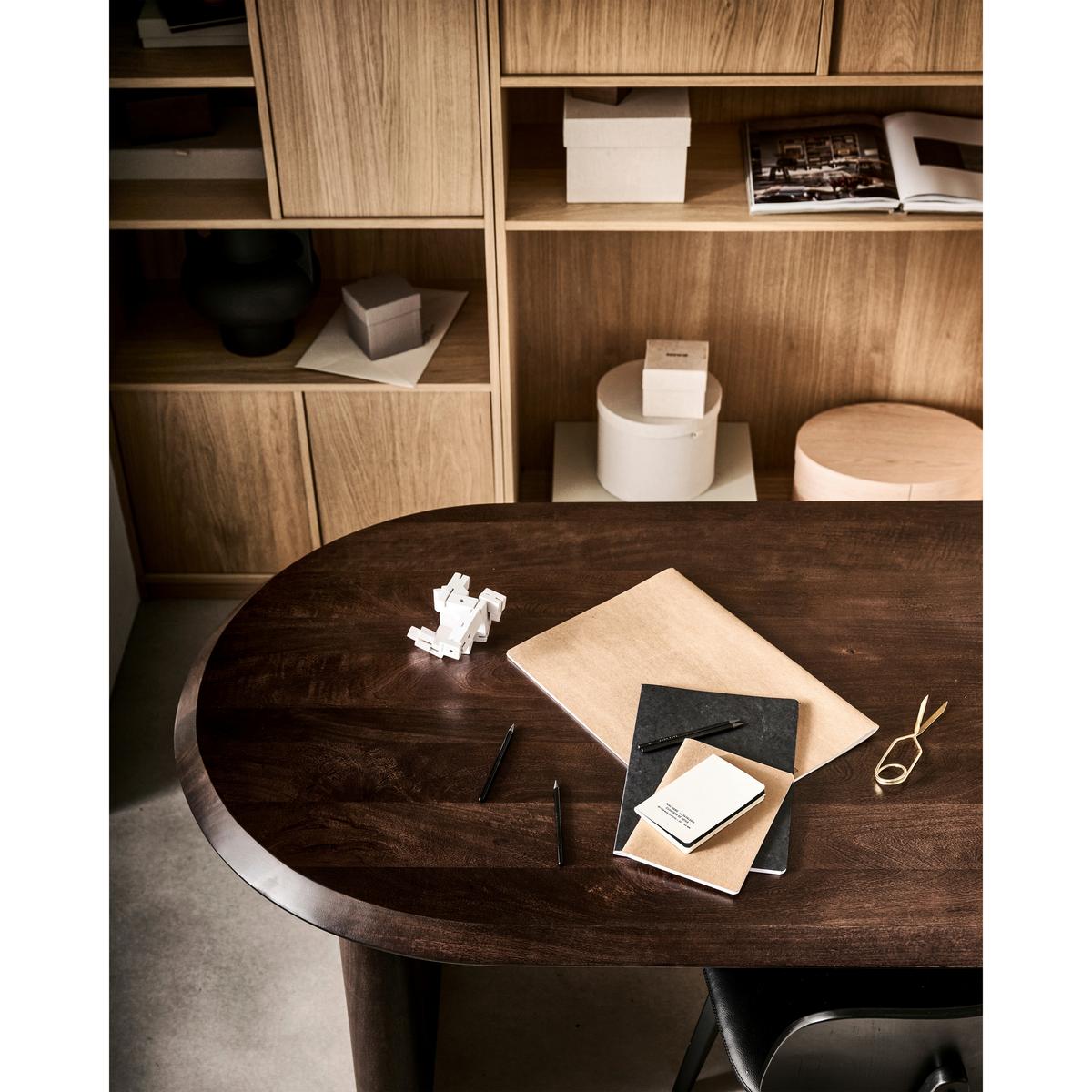 ESSTISCH Ellips Walnussfarben L: 180cm - Walnussfarben, MODERN, Holz (180/90/75cm) - Livetastic
