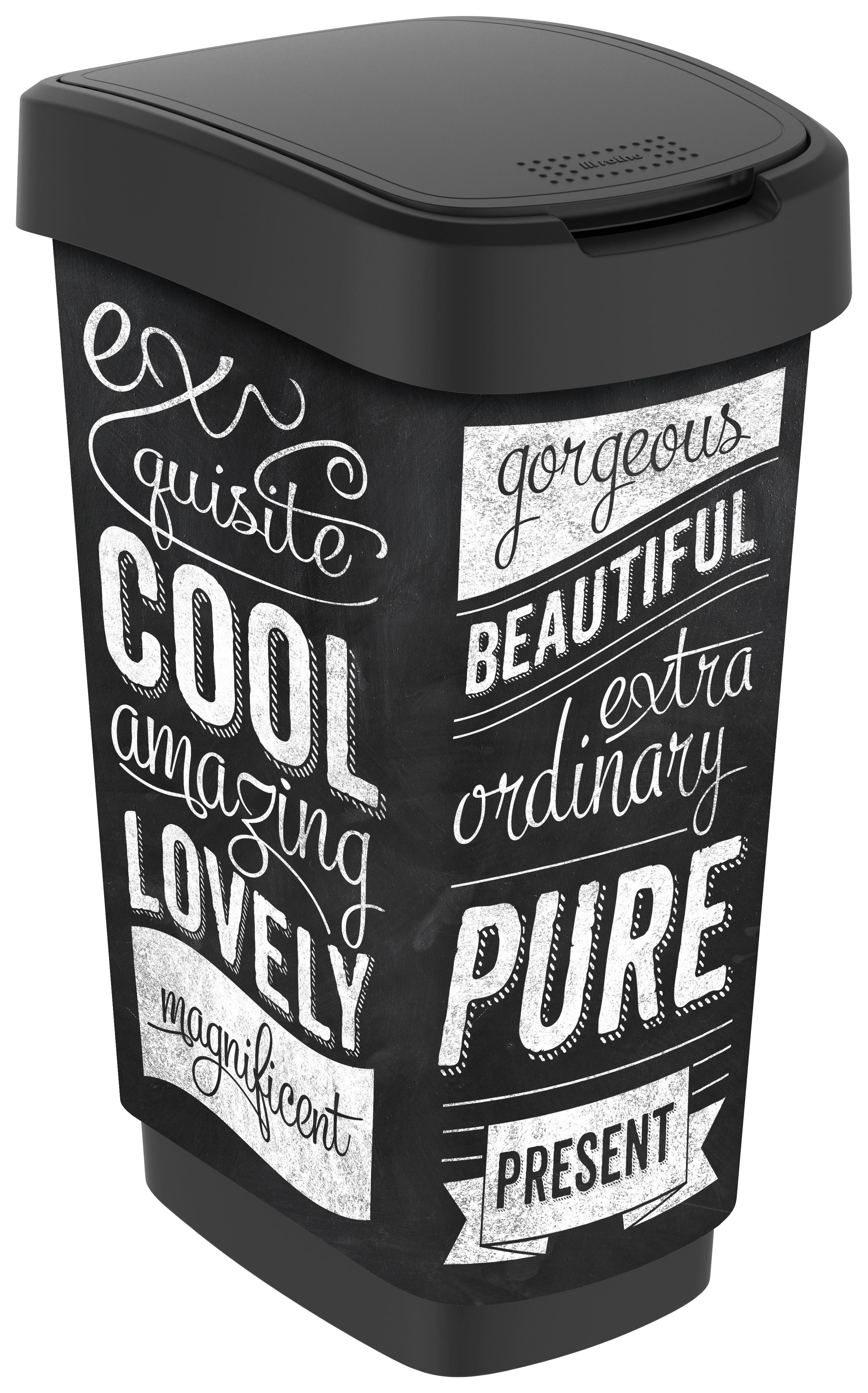 Szemeteskuka 50 Liter Rotho Twist Hipster - műanyag