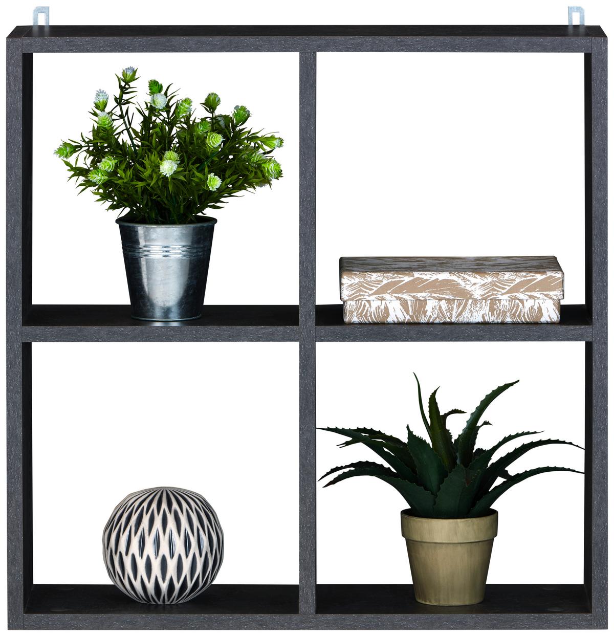 Falipolc Alex *top Ár* - sötétszürke, Modern, faalapú anyag (60/60/18cm) - Best Price