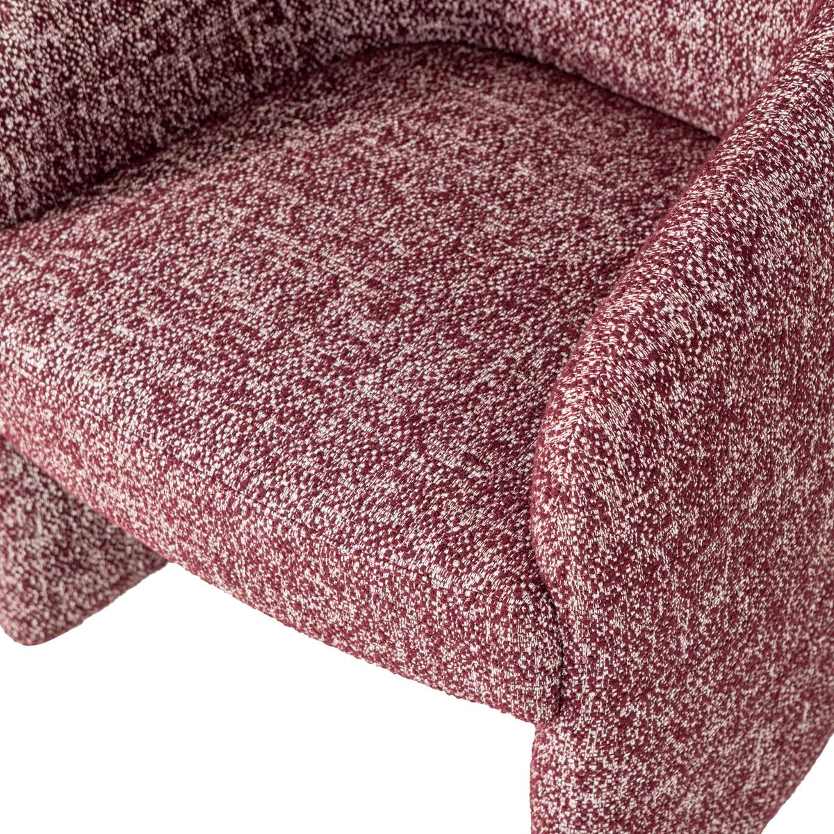 ARMLEHNSTUHL Cordo Bordeaux B: 64cm - Bordeaux, MODERN, Kunststoff/Textil (64/83/64cm) - Livetastic
