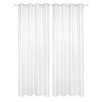 Ösenvorhang Atlantika Weiß B: 140 cm - Weiß, Basics, Textil (140/235cm)