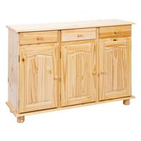 Kommode Echtholz B 130cm Abaco, Kiefer Naturfarben - Naturfarben, LIFESTYLE, Holz (130/87/43cm) - Livetastic