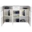 Komoda Sideboard Vulcan - biela/svetlosivá, Moderný, kompozitné drevo/sklo (160/111/35cm) Komoda Sideboard Vulcan - biela/svetlosivá, Moderný, kompozitné drevo/sklo (160/111/35cm)