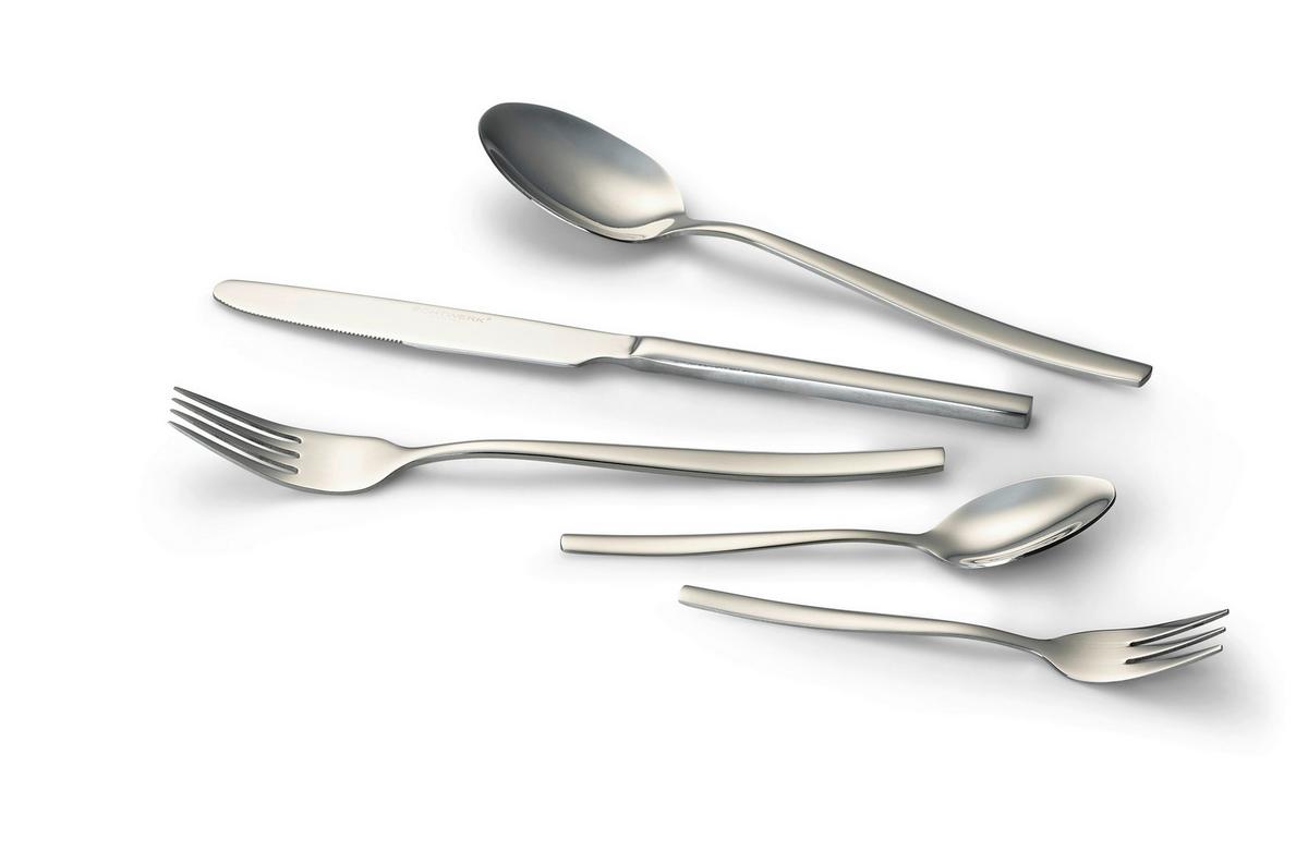 Echtwerk Tafelbesteck Edelstahl, Silber, 30-Teilig - Silberfarben, Basics, Metall (1,22kg) - Echtwerk