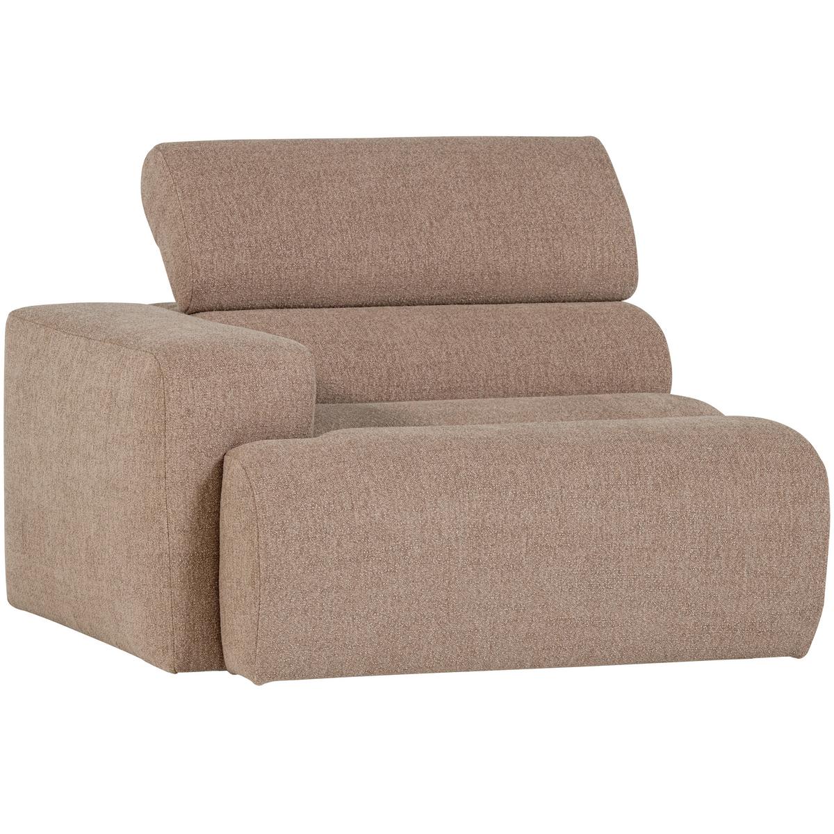 Sofaelement Novi Taupe B: 109cm - Taupe, Design, Textil (109/86/113cm) - Livetastic