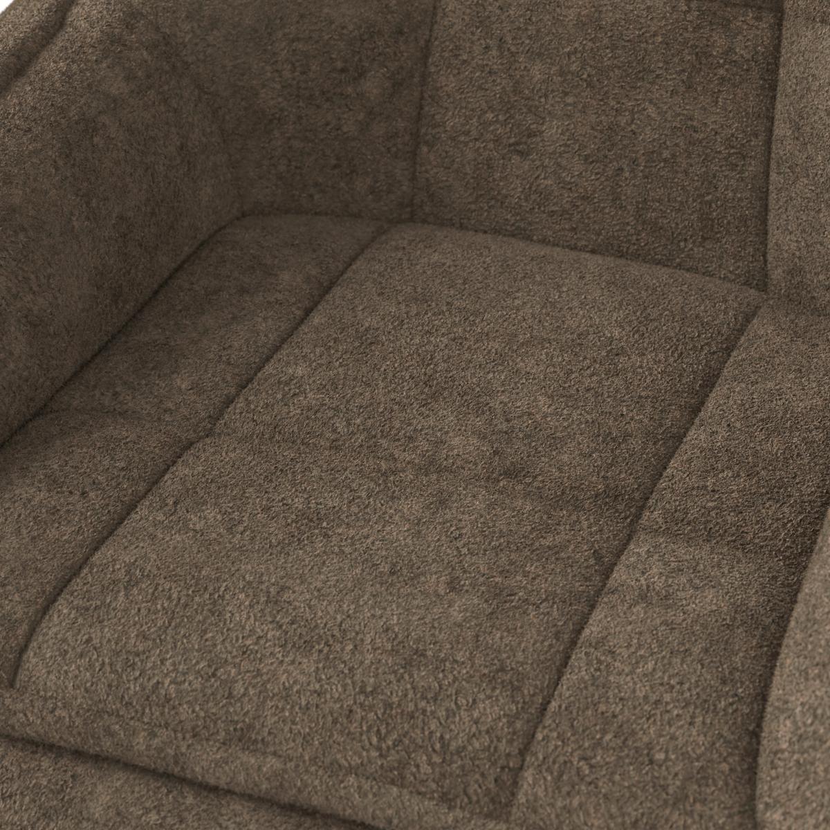 ŽIDLE S PODRUČKAMI BILLY - černá/hnědá, Moderní, kov/dřevo (64/87/64cm) - Bessagi Home