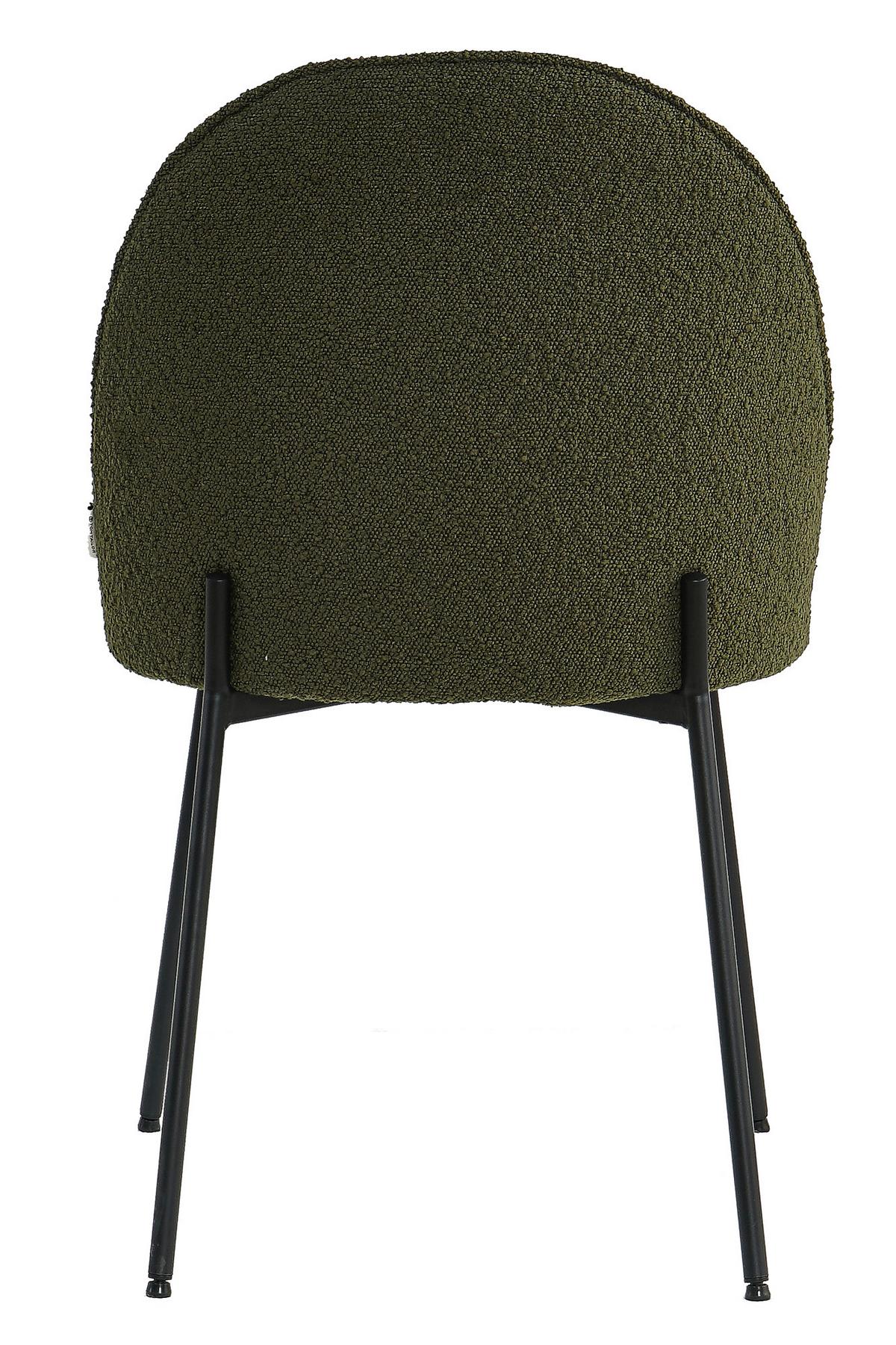 STUHL-SET Schwarz/Grün 2-teilig - Schwarz/Grün, MODERN, Textil/Metall (49,5/84/47,5cm) - MID.YOU