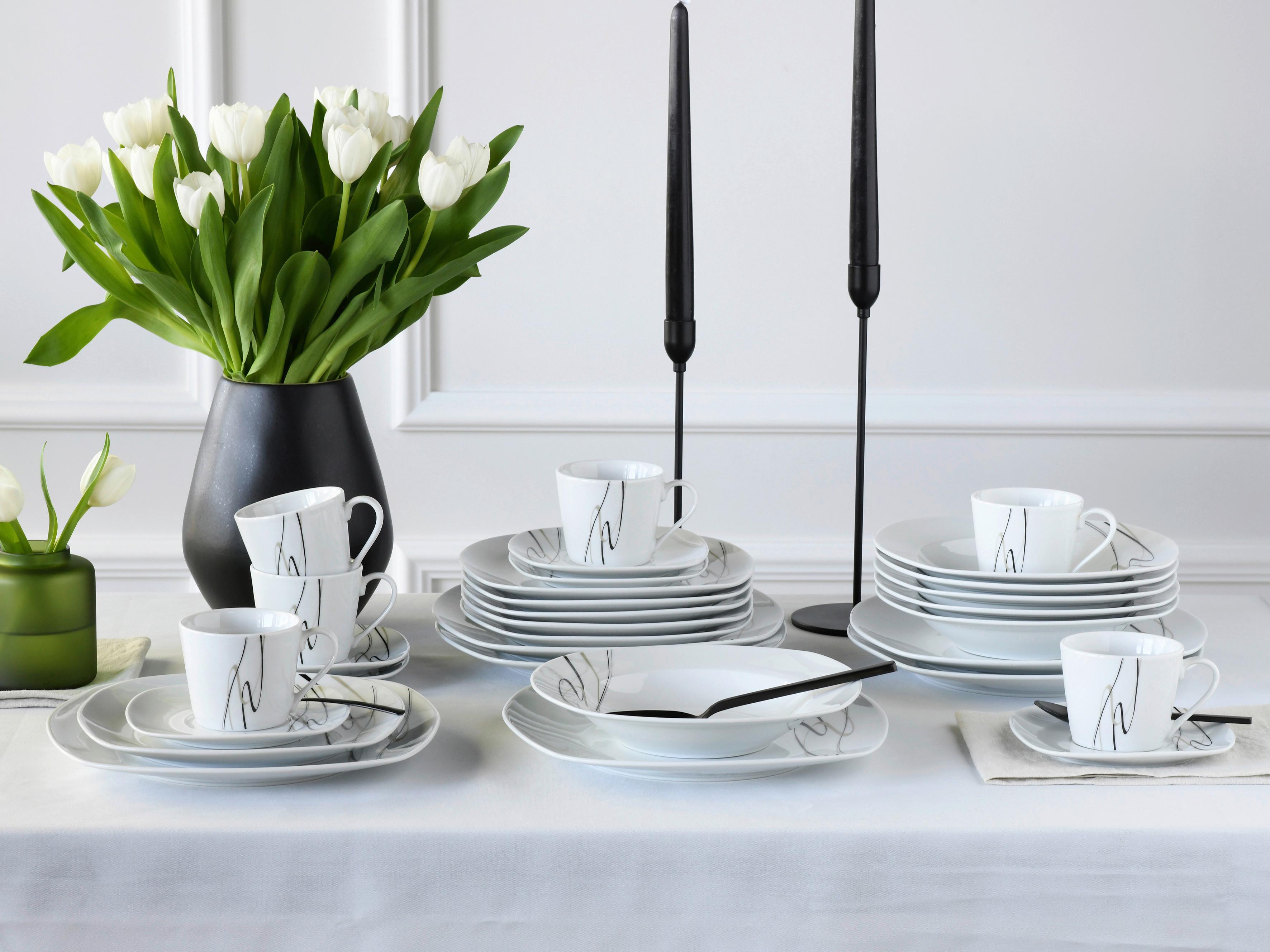 Kombinovaný servis 30-dielny - Basics, keramika (35/29/33cm) - Creatable