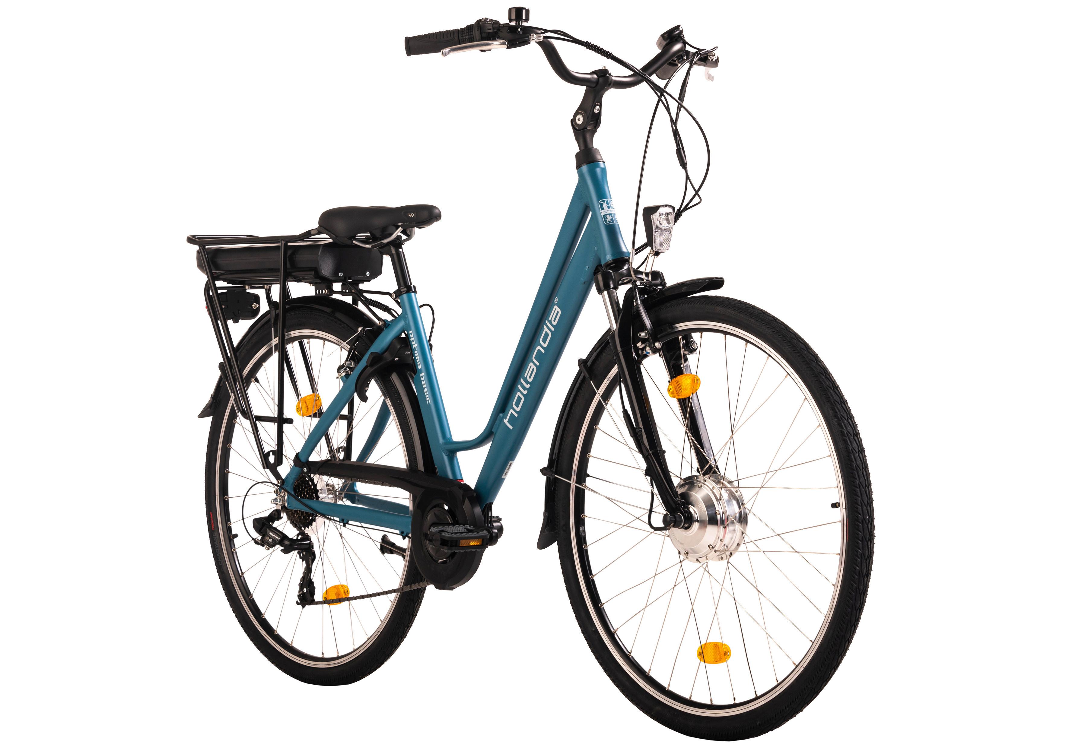 Elektrofahrrad Hollandia Optima Basic - Blau, Basics, Metall (21/116/188cm) - KS Cycling