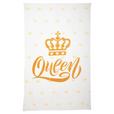 Kuscheldecke Queen Weiß/Gold 130x180 cm - Goldfarben/Weiß, MODERN, Textil (130/180cm) - Luca Bessoni