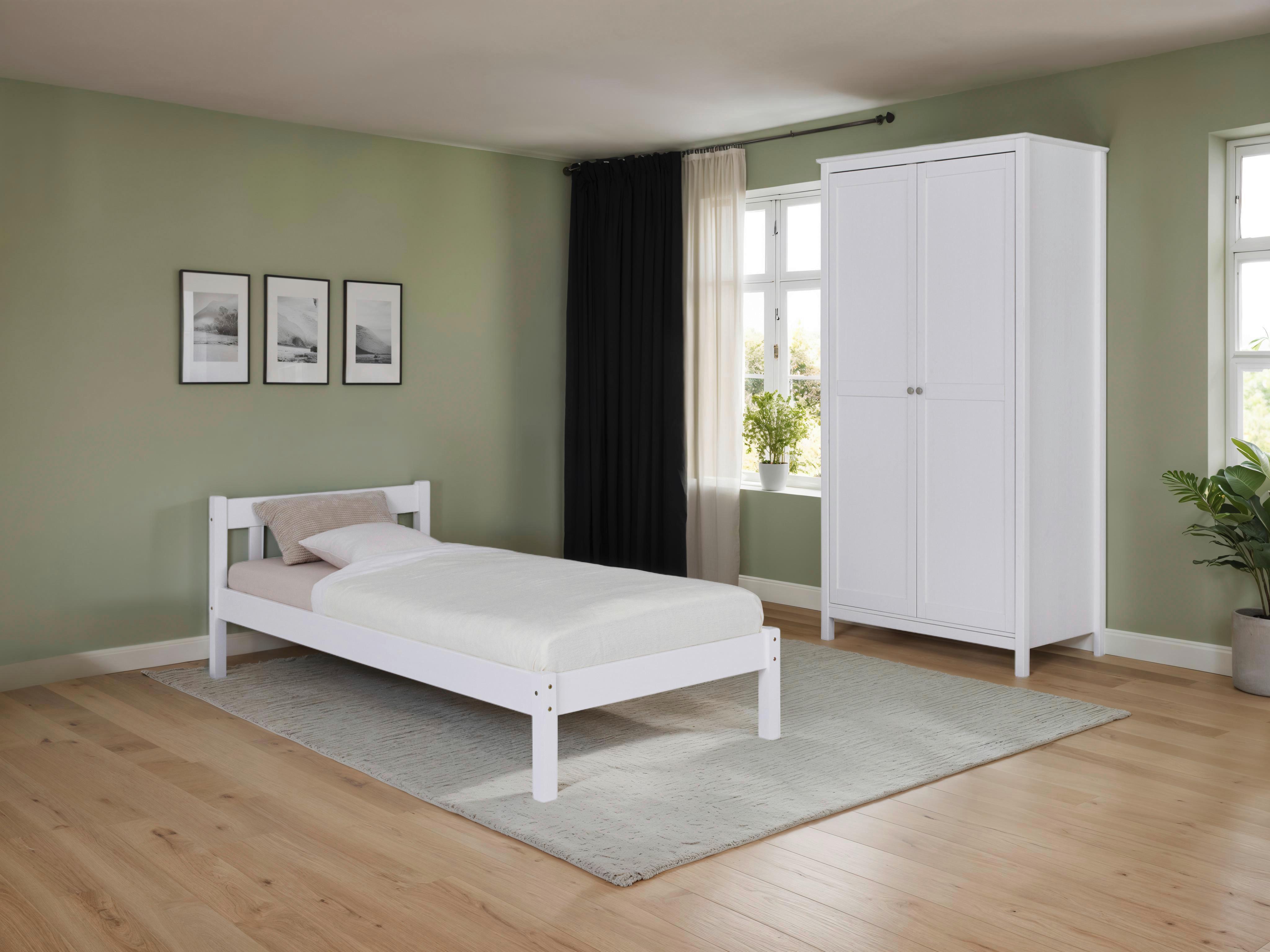 EINZELZIMMER Vilmar Chilly Weiß 2-teilig - Weiß, MODERN, Holz - MID.YOU