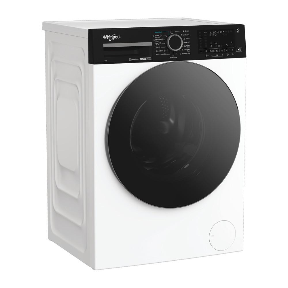 Szabadonálló Mosógép Whirlpool Wpm 87w Ads Ee - fekete/fehér, Basics, műanyag/fém (85/60/55cm)