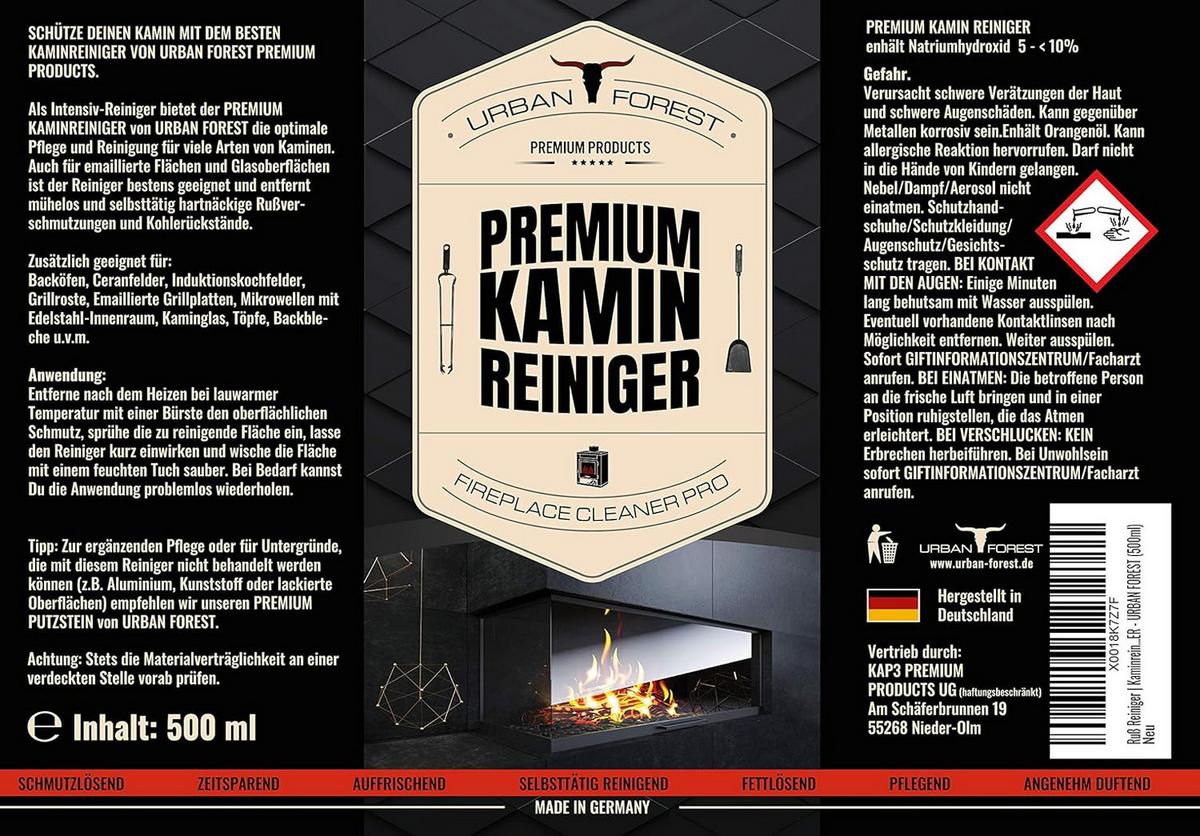 Universalreiniger Premium Kaminreiniger - Basics (500ml) - Urban Forest