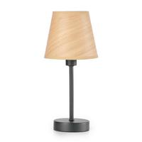 Tischleuchte 5067/L - Eichefarben/Schwarz, KONVENTIONELL, Textil/Metall (15/32cm)