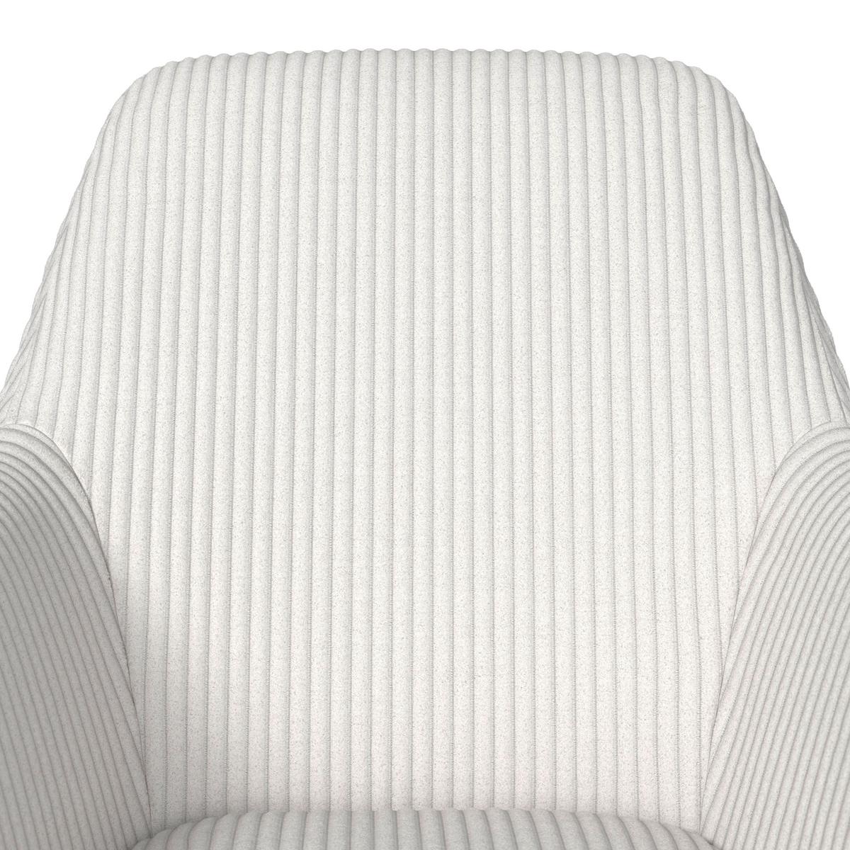 ŽIDLE S PODRUČKAMI ALANI KRÉMOVÁ - černá/krémová, Moderní, kov/textil (60/58/86cm) - Bessagi Home