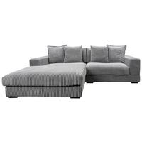 Ecksofa Funny - Schwarz/Grau, Design, Textil (195/285cm) - MID.YOU