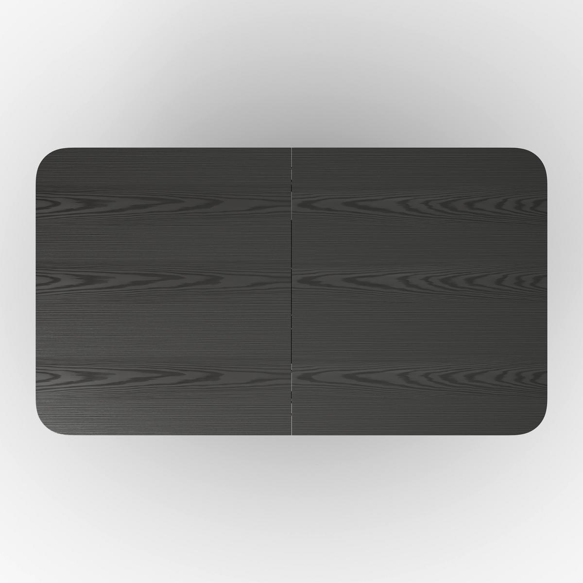 ROZŤAHOVACÍ STÔL AMADO 200X90 CM - čierna/farba vlašského orecha, Modern, kov/drevo (200/76/90cm) - Bessagi Home