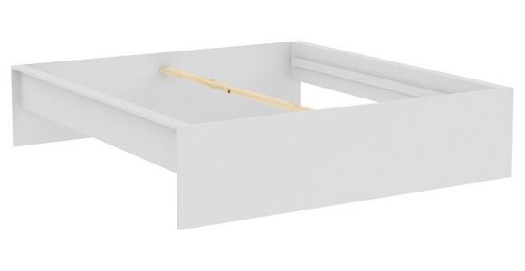 Bettrahmen Unit 180 - Weiß, KONVENTIONELL, Holzwerkstoff (205/195/47cm) - Ondega
