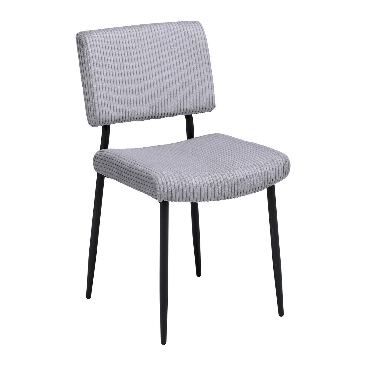 Stolička ELIA sivá - čierna/sivá, Modern, kov/drevo (56/85/47cm) - Bessagi Home