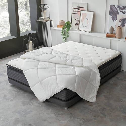 Bettdecke Anti-Stress - Weiß, Basics, Textil (200/200/3cm) - Yatas