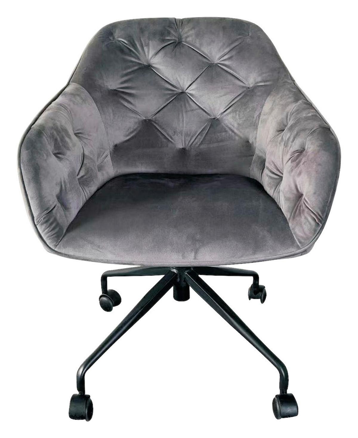 Kancelářská židle ELLY -EXKLUSIV- - šedá/černá, Design, kov/textil (72/79-86/74cm) - Mömax