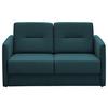 Schlafsofa Regi Blau Mikrofaser B: 147 cm - Blau/Schwarz, KONVENTIONELL, Textil (147/89/87cm) - Livetastic
