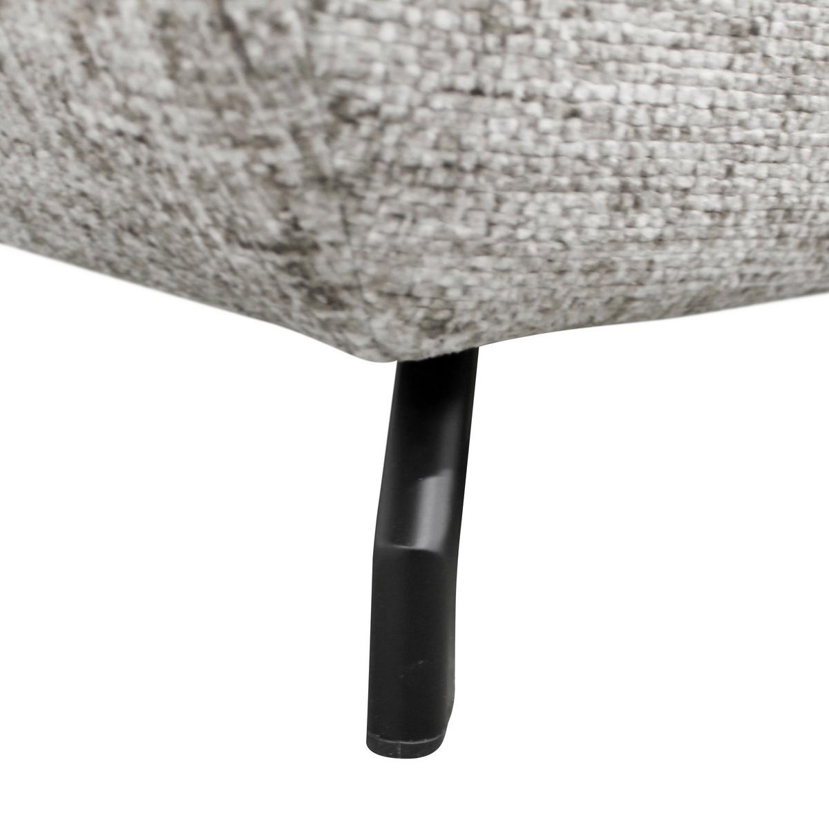 Ecksofa Imo Beige 274x201 cm - Beige/Schwarz, Design, Textil (274/201cm) - MID.YOU