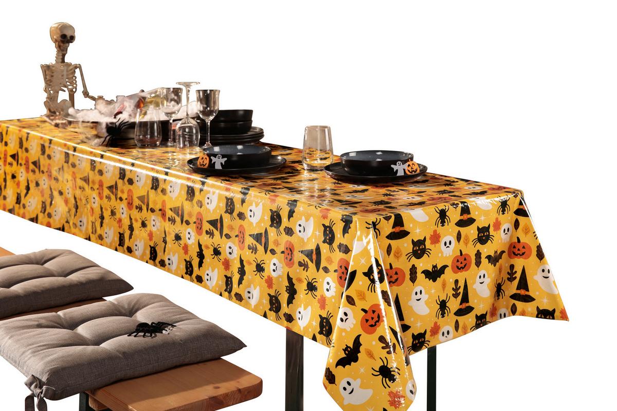 TISCHDECKE PARTY - Gelb/Rot, LIFESTYLE, Kunststoff (100/250cm)