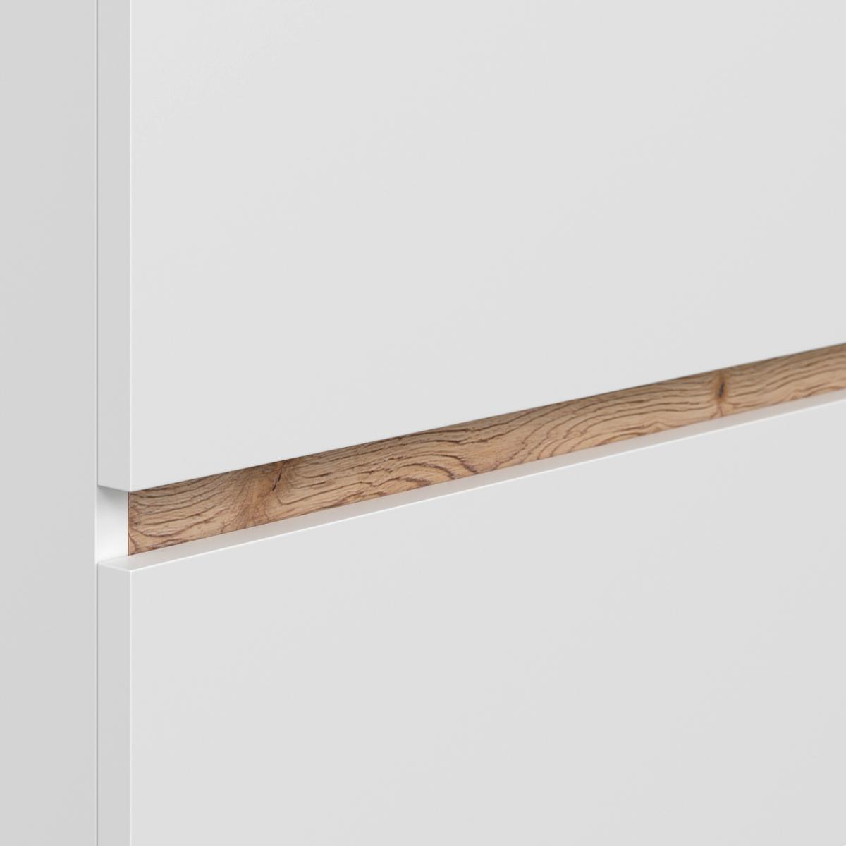 Mosdó Alsószekrény Marbella - fehér, Modern, faalapú anyag/kerámia (100/64,5/47cm)