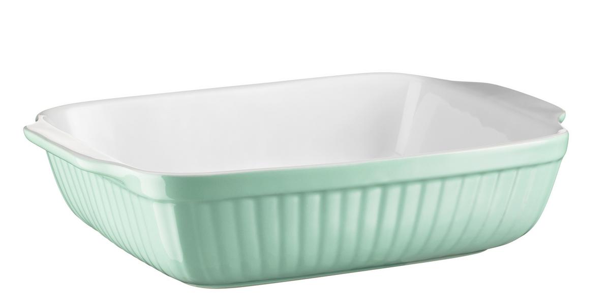 Auflaufform Pastellgrün Steinzeug - Pastellgrün, Basics, Keramik (33/8/24cm) - Mäser