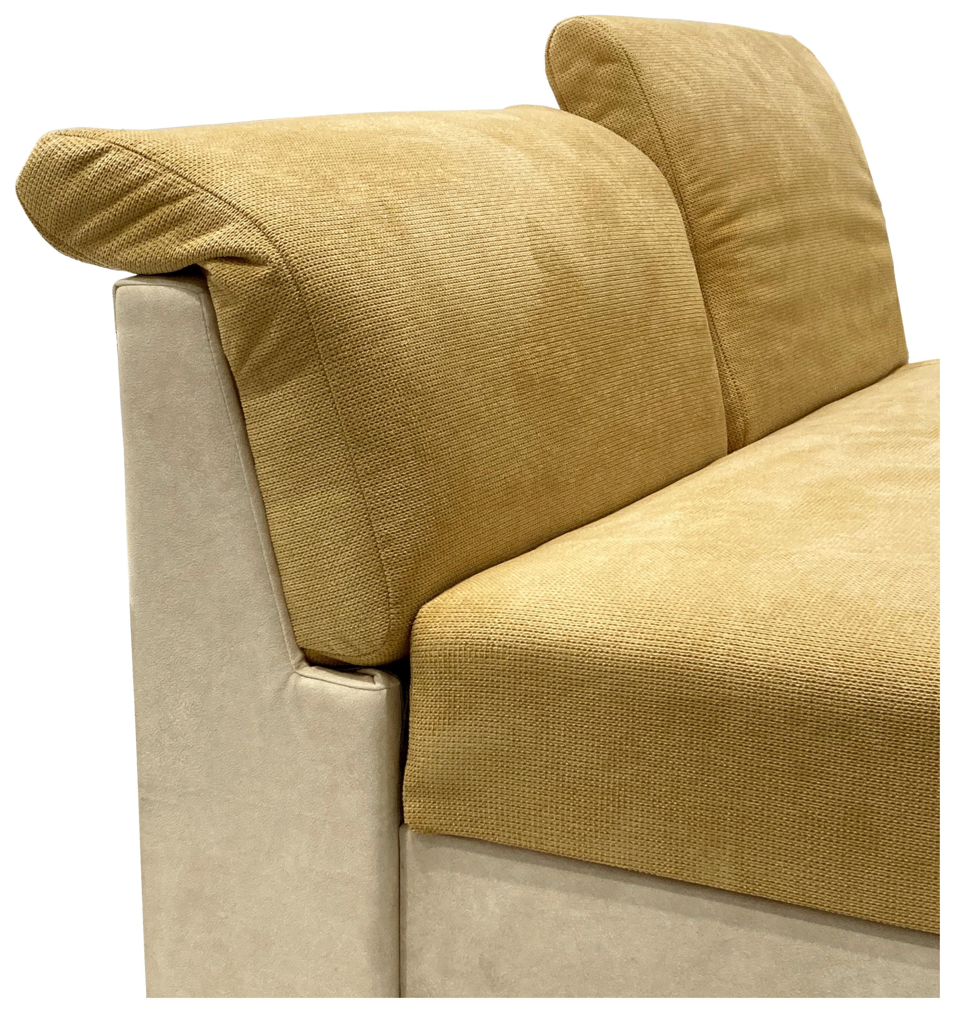 Kárpitozott Ágy Seaside 160/200 Cm - Bézs/Currysárga, modern (160/200cm)