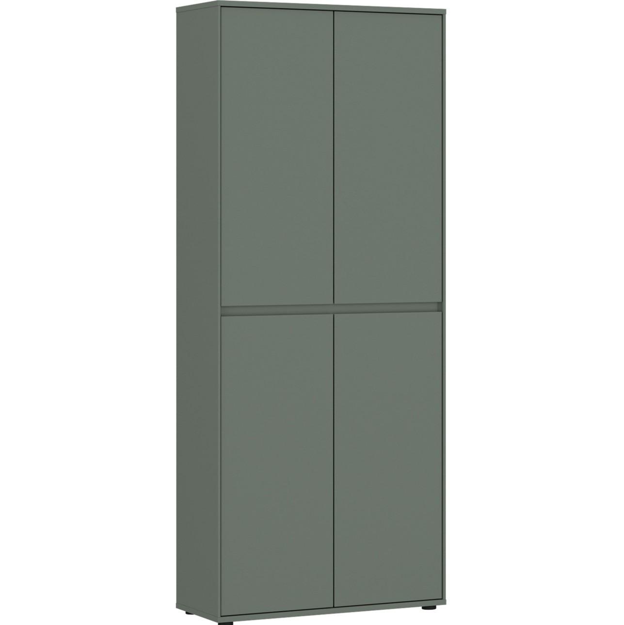 Garderobenschrank Zapato Salbeigrün B: 75cm - Salbeigrün, Design, Holzwerkstoff (75/185,9/35,3cm) - Livetastic