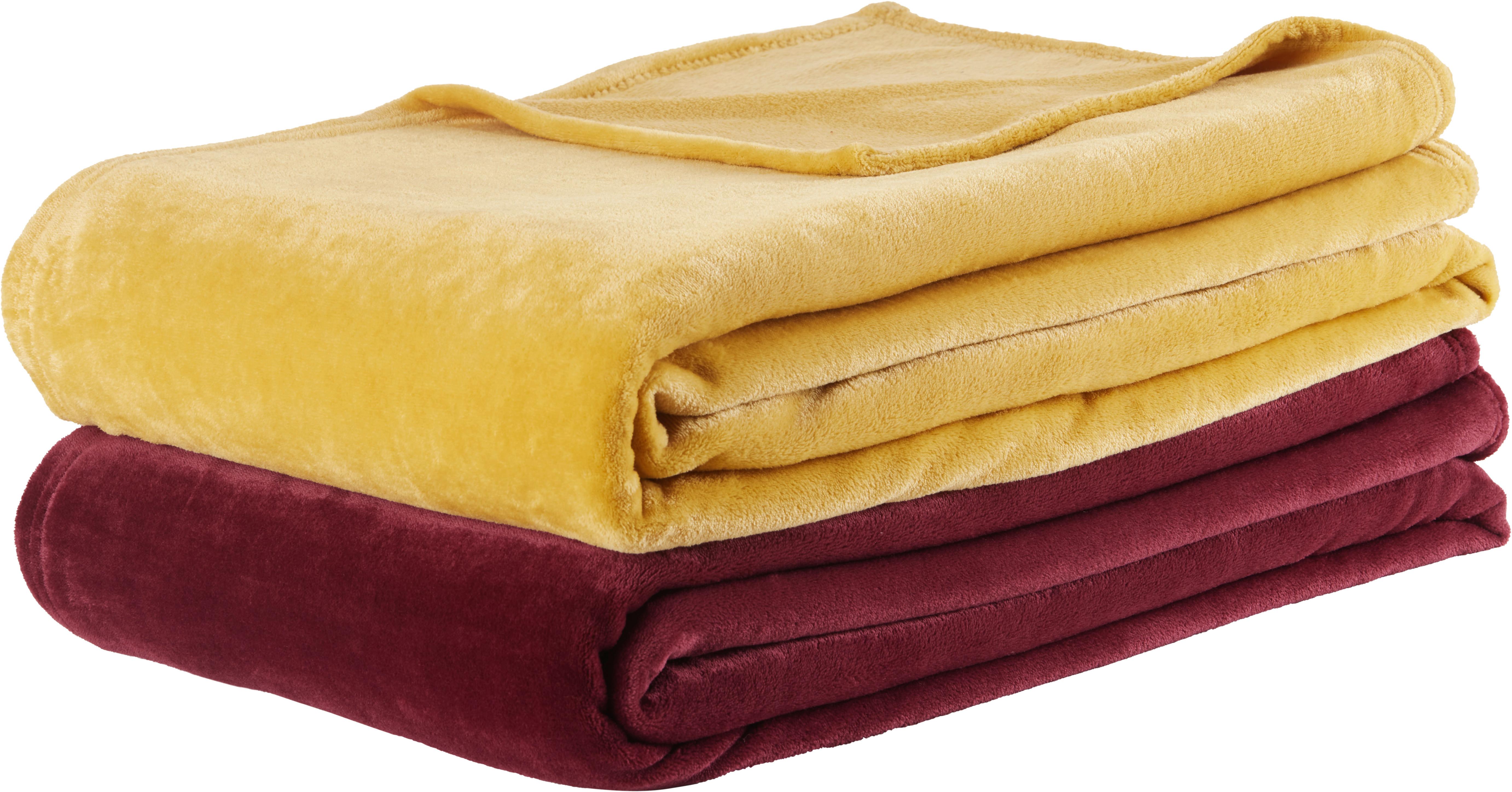 Měkká Deka Michael Xxl, 220/240cm - červená, textil (220/240cm) - Modern Living