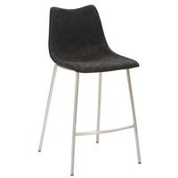 Tresenstuhl My Solo - Edelstahlfarben/Schwarz, KONVENTIONELL, Textil/Metall (49/99,5/55cm) - Livetastic