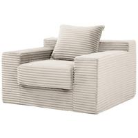 Sessel Astra Beige B: 106 cm - Beige, Design, Textil (106/60/100cm) - P & B