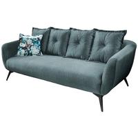 3-Sitzer-Sofa Baggio mit Kissen Blau/Grün - Blau/Multicolor, MODERN, Holz/Textil (236/94/103cm) - Livetastic