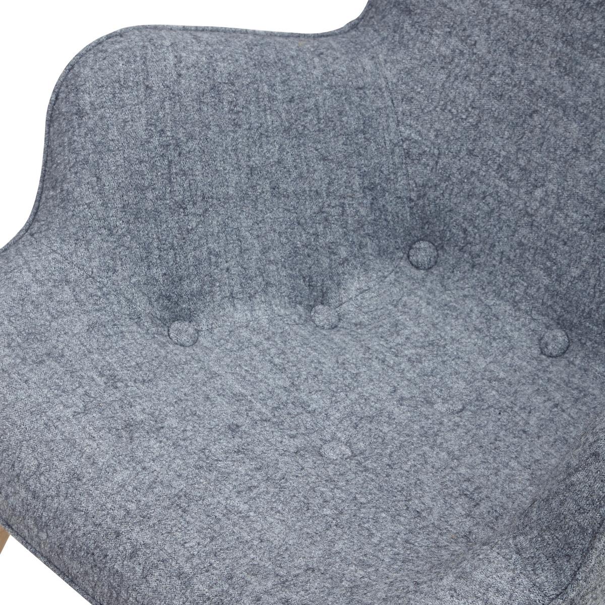 Sessel Grau B: 80 Cm - Eichefarben/Grau, MODERN, Textil (80/92/99cm) - Livetastic