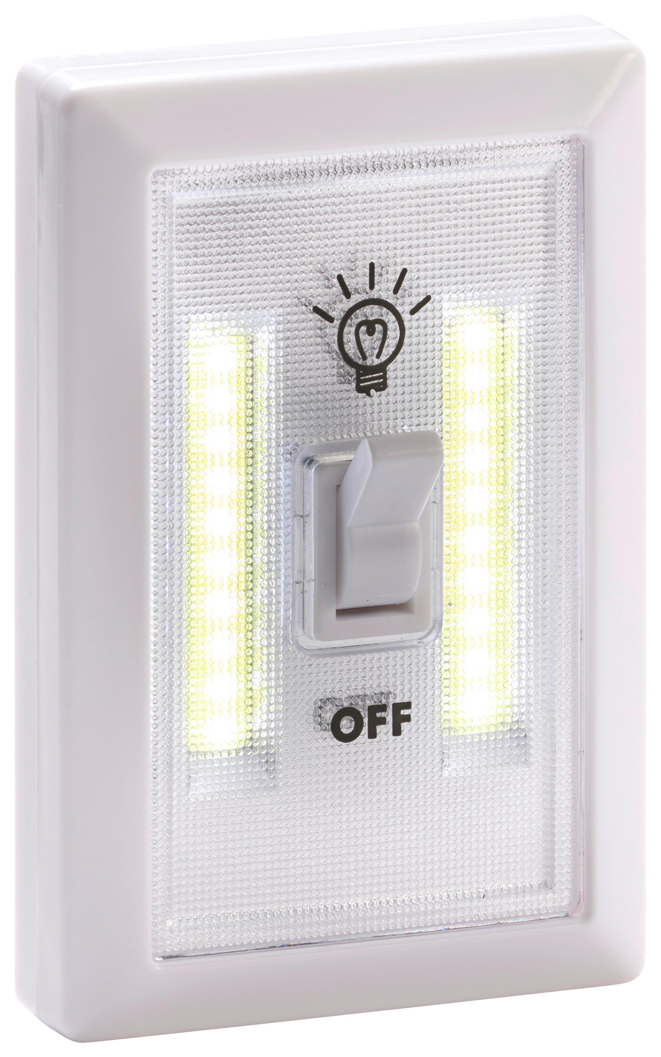 LED-Wandlicht Weiß - Weiß, Basics, Kunststoff (11,5/7,5/3,5cm)