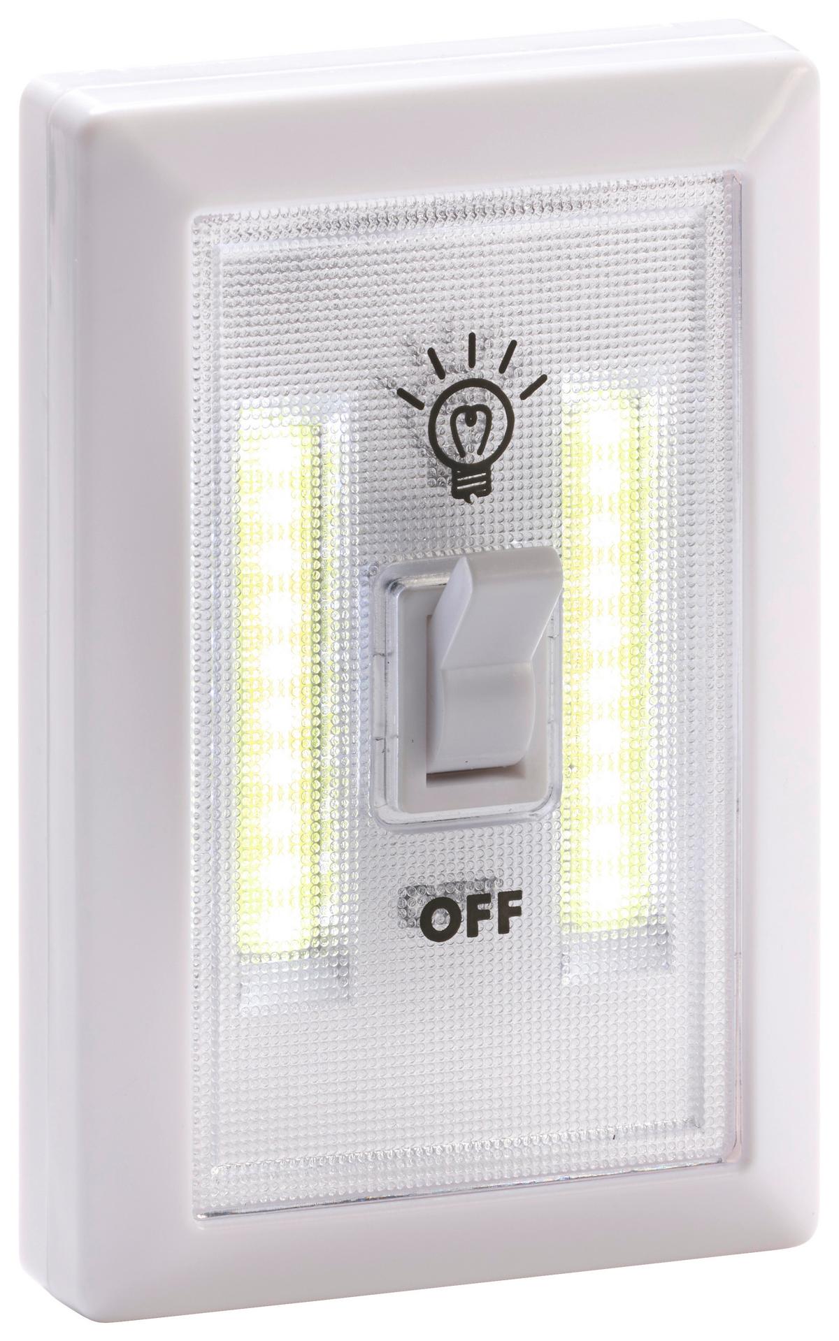 LED-Wandlicht Weiß - Weiß, Basics, Kunststoff (11,5/7,5/3,5cm)