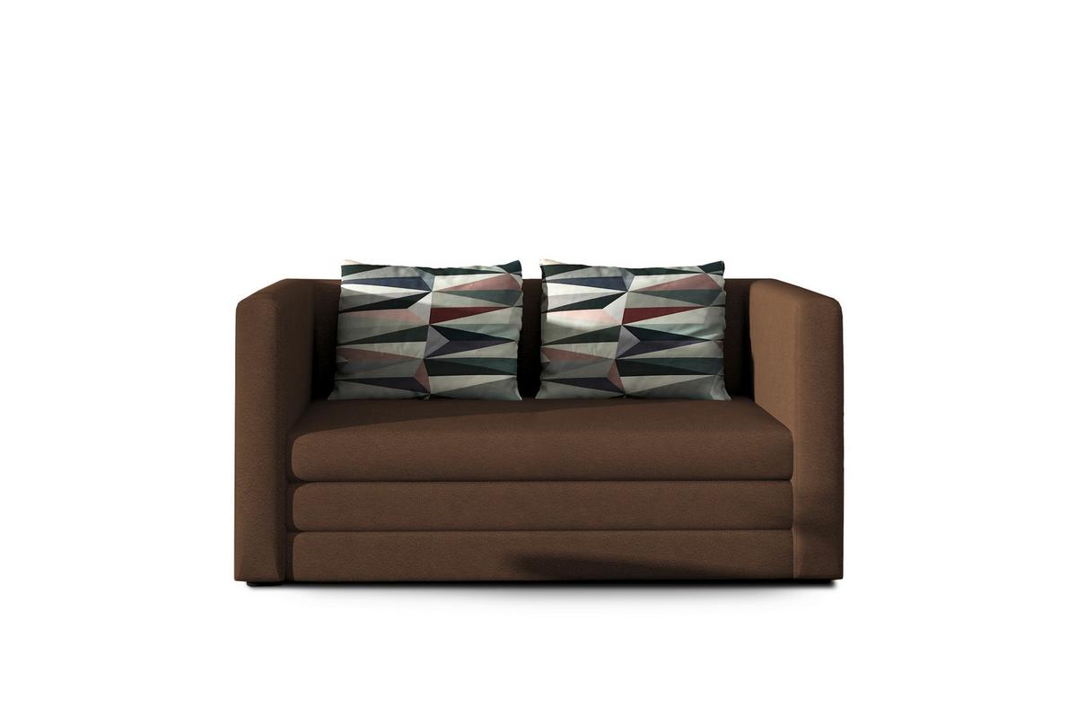 Schlafsofa Neva Braun, B: 132 Cm - Schwarz/Braun, Design, Textil (132/62/70cm) - MID.YOU
