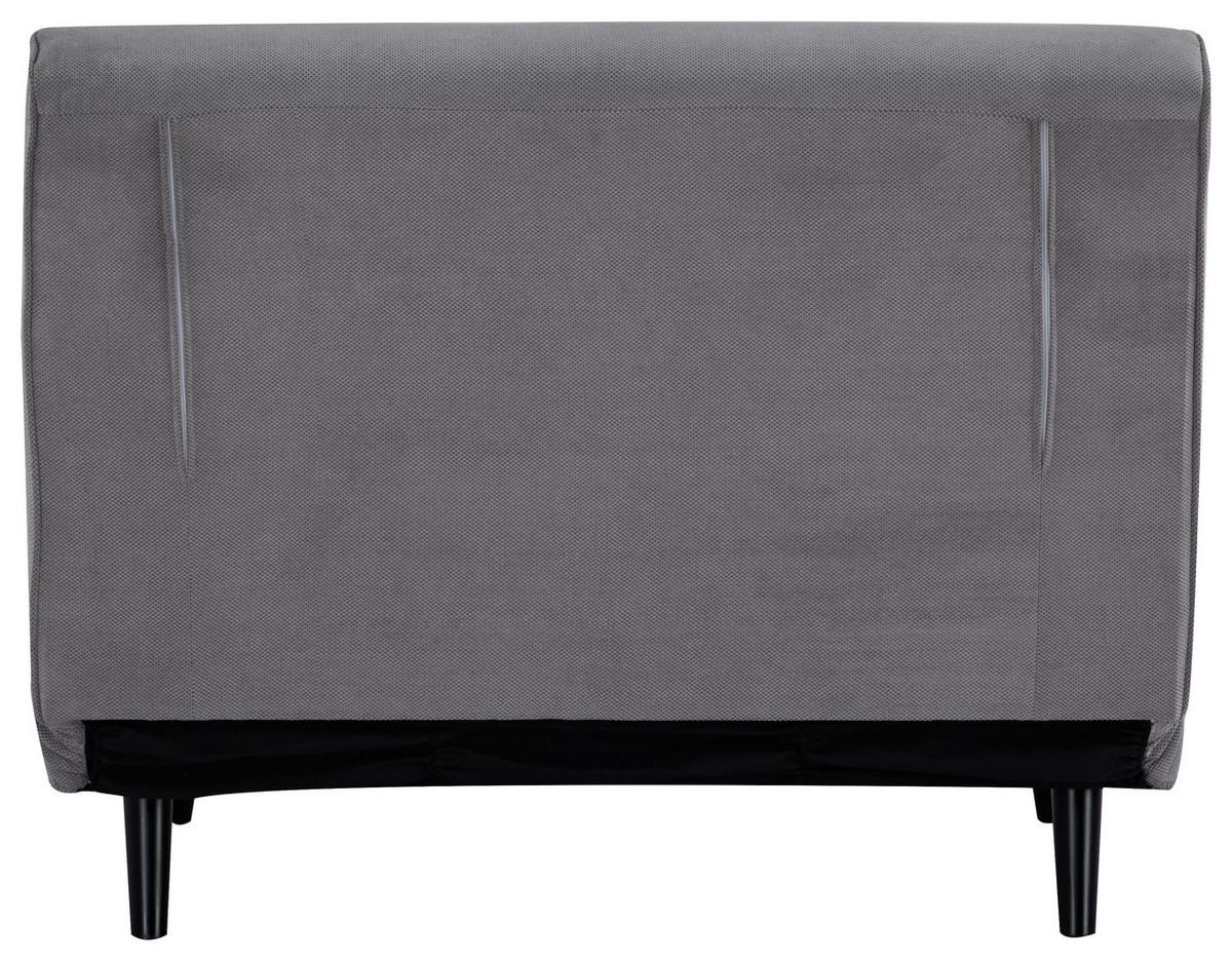 Rozkladacie kreslo SVEN 100, sivá / modrá - čierna/sivá, Modern, drevo/textil (101/81/90cm)