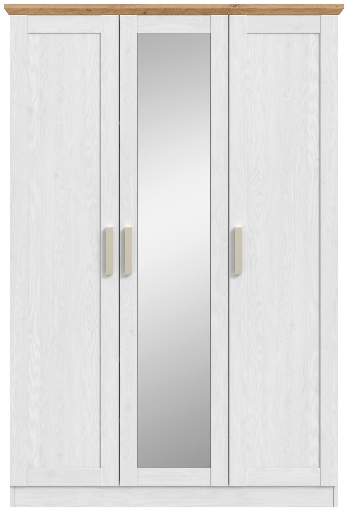 Drehtürenschrank Florenz Sibiu Lärche B: 124 Cm - MODERN, Holzwerkstoff (124/185/54cm) - MID.YOU