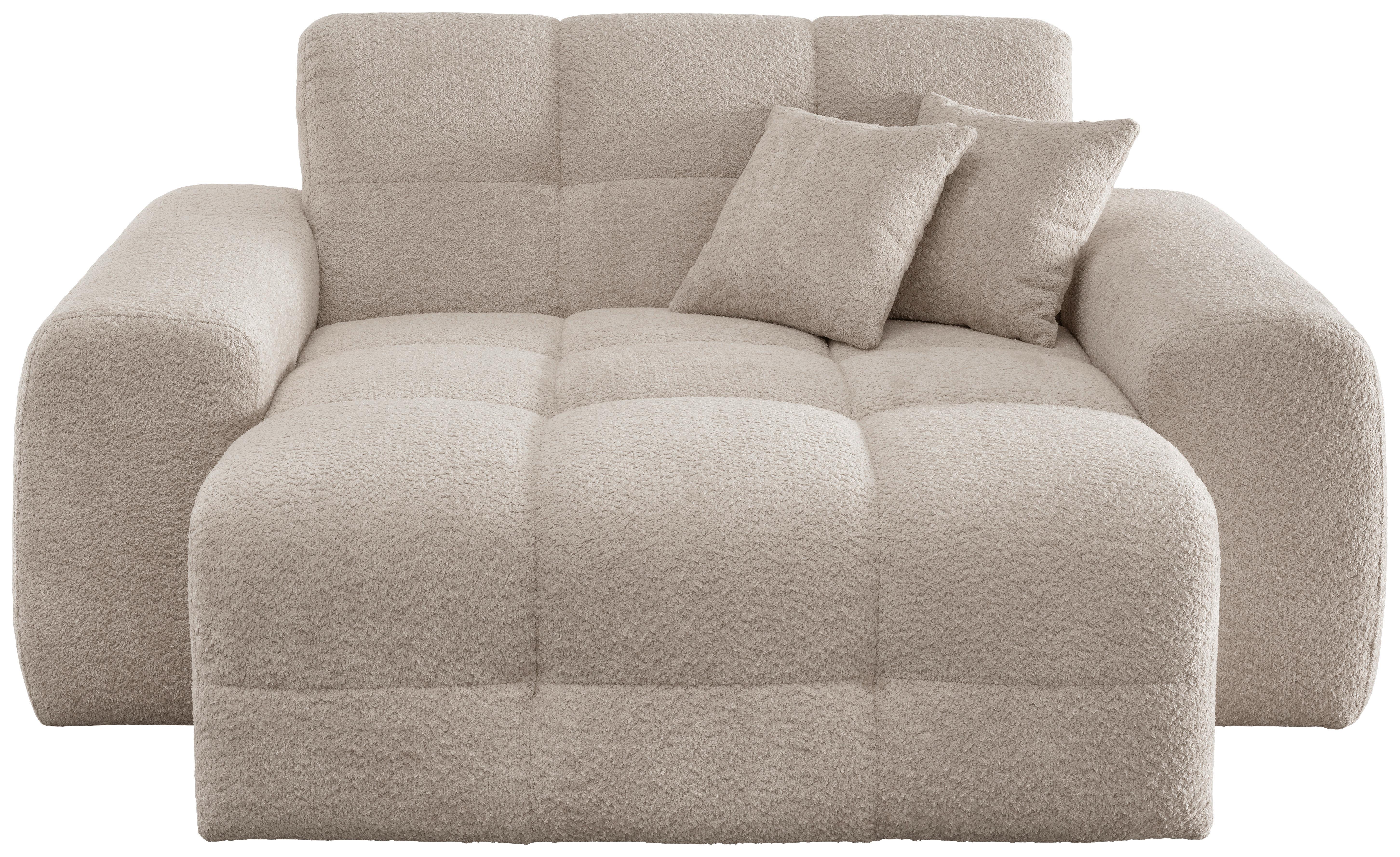 XXL-Sessel Bosco, Beige B: 181 cm - Beige/Schwarz, MODERN, Textil (181/87/155cm) - Livetastic