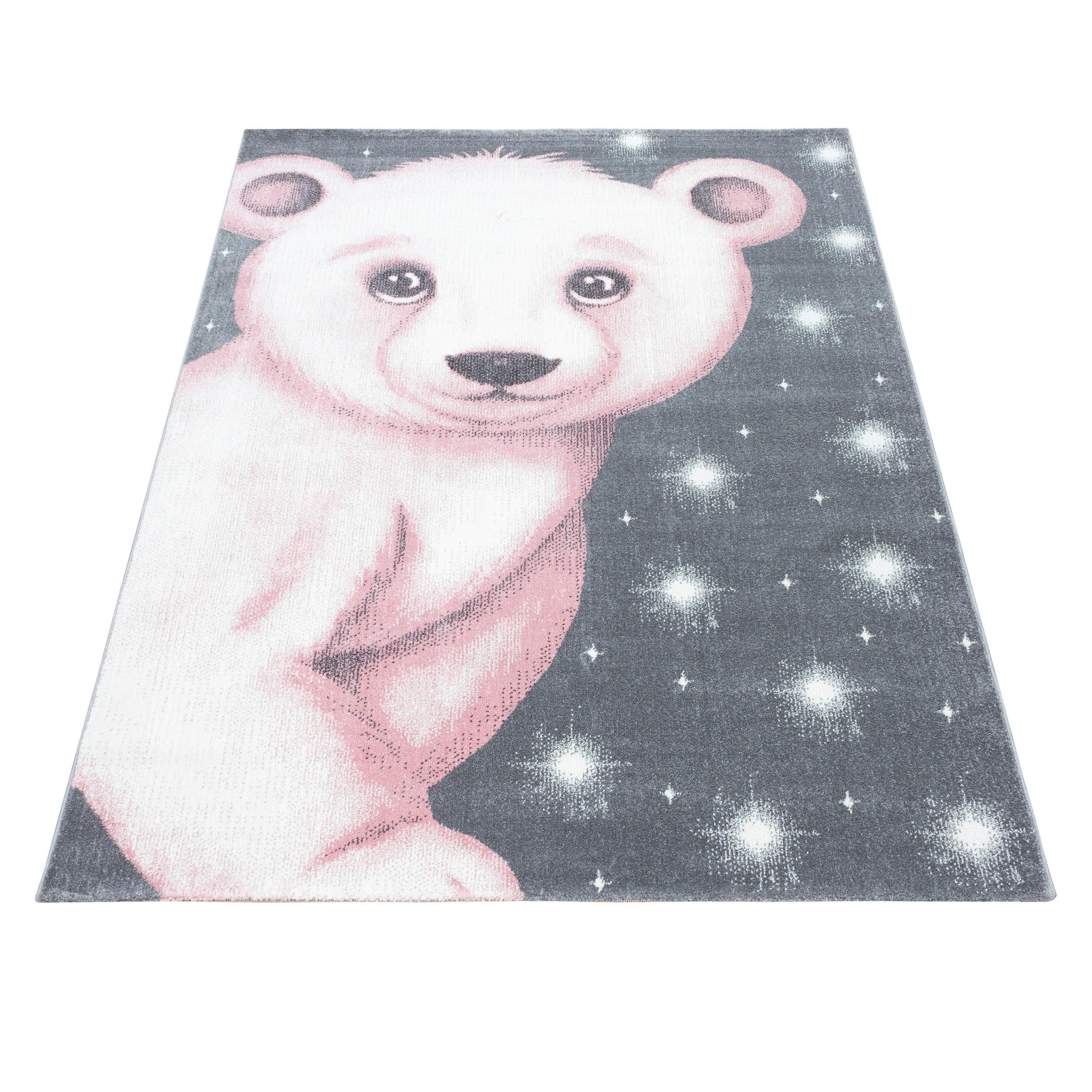 Dětský koberec MEDVĚD 160x230cm - pink, Trend, textil (160/230cm) - Ben'n'jen